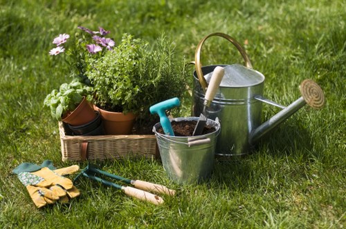 Improved garden drainage system helping a Edmonton property manage snowmelt and rain