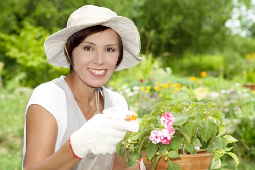 PCI-compliant landscaping payment workflow showing secure processing
