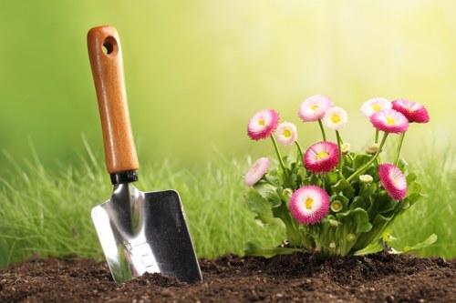 Commercial garden landscaping features in Edmonton